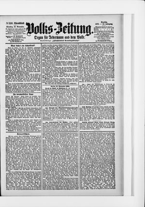 Volks-Zeitung vom 15.11.1898