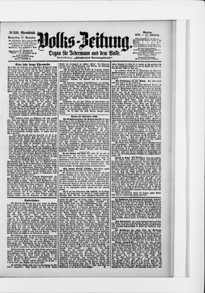 Volks-Zeitung vom 17.11.1898