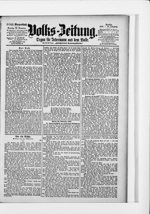 Volks-Zeitung vom 20.11.1898
