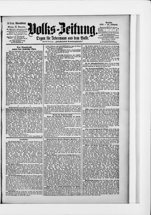 Volks-Zeitung vom 21.11.1898