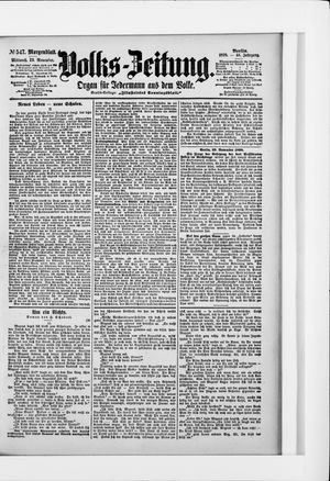 Volks-Zeitung vom 23.11.1898