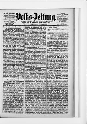 Volks-Zeitung vom 23.11.1898