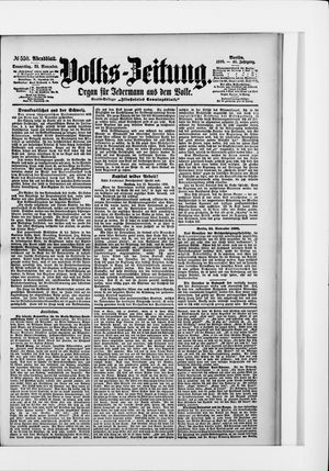Volks-Zeitung vom 24.11.1898