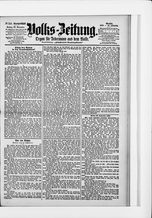 Volks-Zeitung vom 25.11.1898