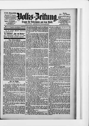 Volks-Zeitung vom 03.12.1898