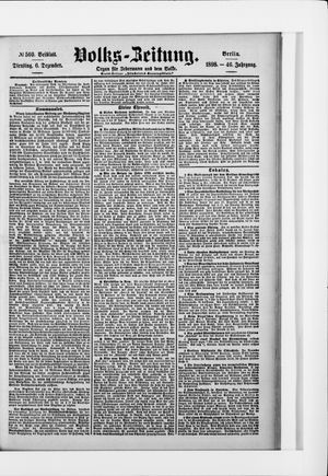 Volks-Zeitung vom 06.12.1898
