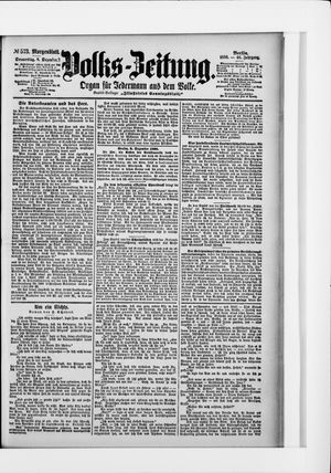 Volks-Zeitung vom 08.12.1898