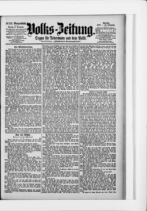 Volks-Zeitung vom 09.12.1898