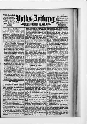 Volks-Zeitung vom 11.12.1898