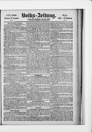 Volks-Zeitung vom 13.12.1898