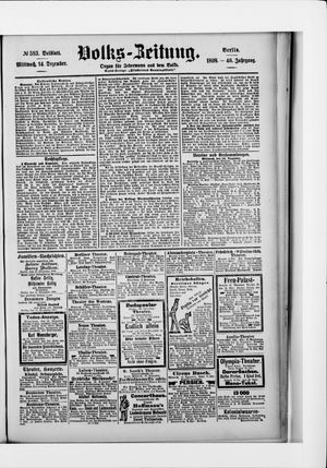 Volks-Zeitung vom 14.12.1898