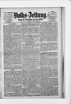 Volks-Zeitung vom 16.12.1898