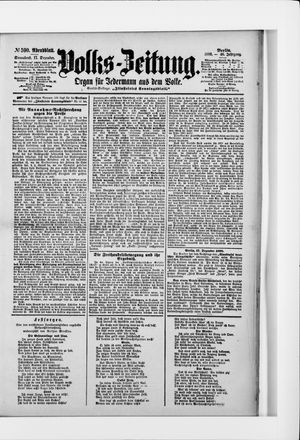 Volks-Zeitung vom 17.12.1898