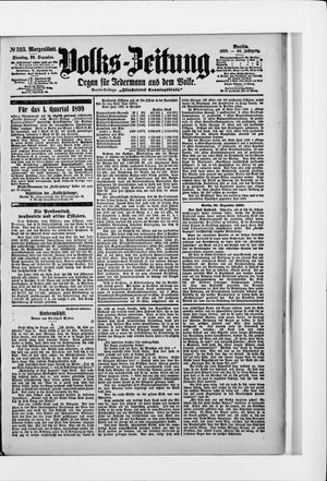 Volks-Zeitung vom 20.12.1898