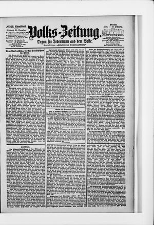 Volks-Zeitung vom 21.12.1898