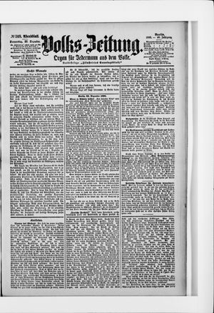 Volks-Zeitung vom 22.12.1898