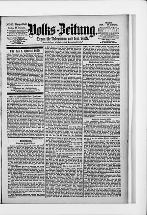 Volks-Zeitung vom 23.12.1898