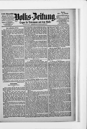 Volks-Zeitung vom 28.12.1898