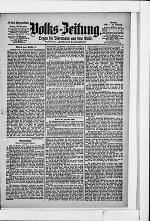 Volks-Zeitung vom 30.12.1898