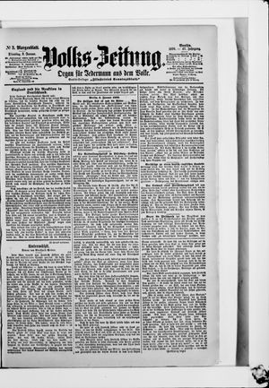 Volks-Zeitung on Jan 3, 1899