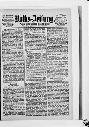 Volks-Zeitung vom 05.01.1899