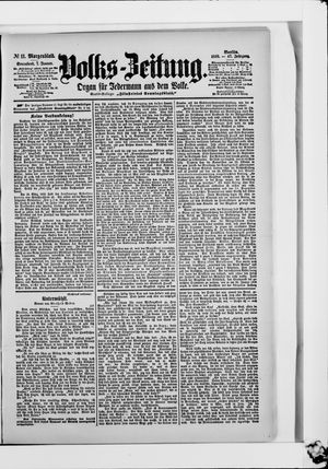 Volks-Zeitung vom 07.01.1899