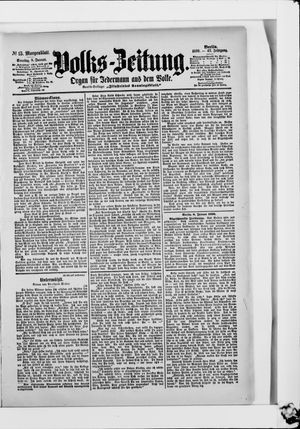 Volks-Zeitung vom 08.01.1899