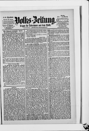 Volks-Zeitung vom 10.01.1899
