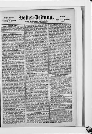 Volks-Zeitung vom 17.01.1899