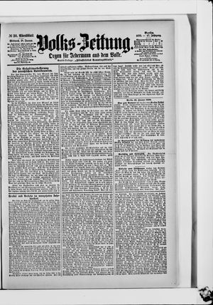 Volks-Zeitung on Jan 18, 1899
