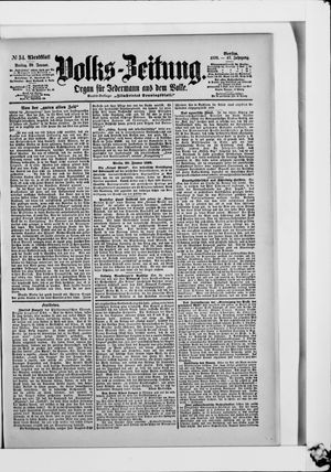 Volks-Zeitung vom 20.01.1899