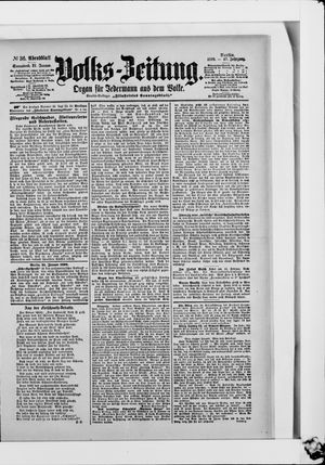 Volks-Zeitung vom 21.01.1899