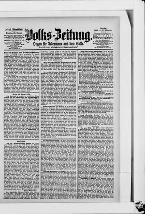 Volks-Zeitung vom 24.01.1899