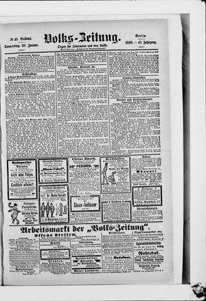 Volks-Zeitung vom 26.01.1899