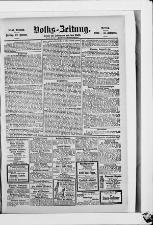 Volks-Zeitung vom 27.01.1899