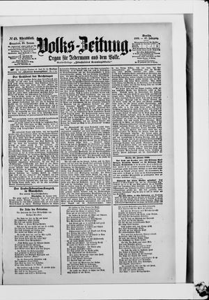 Volks-Zeitung on Jan 28, 1899