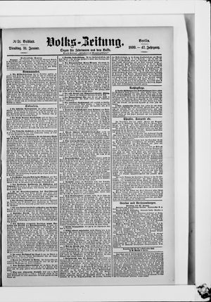 Volks-Zeitung on Jan 31, 1899