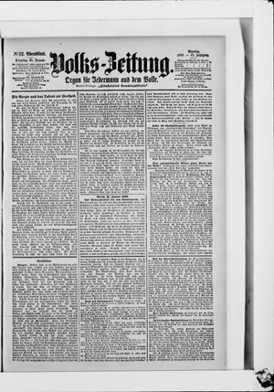 Volks-Zeitung vom 31.01.1899