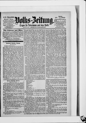Volks-Zeitung vom 01.02.1899