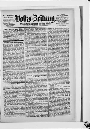 Volks-Zeitung on Feb 3, 1899