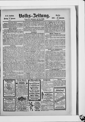 Volks-Zeitung vom 03.02.1899
