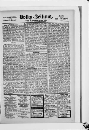 Volks-Zeitung vom 05.02.1899