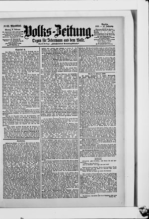 Volks-Zeitung on Feb 6, 1899