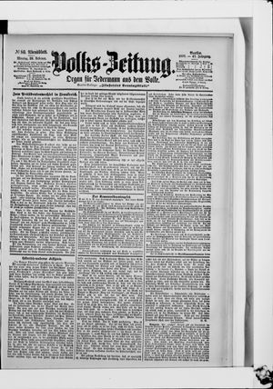 Volks-Zeitung vom 20.02.1899