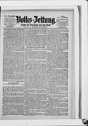 Volks-Zeitung vom 21.02.1899