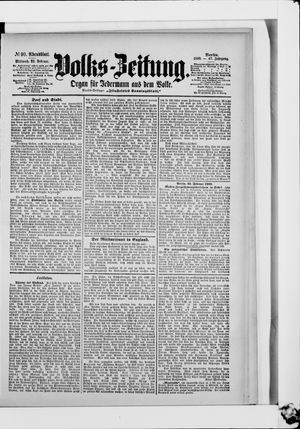 Volks-Zeitung vom 22.02.1899