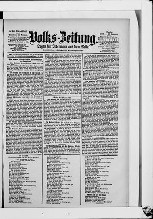 Volks-Zeitung vom 25.02.1899