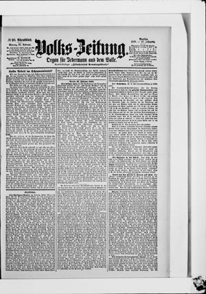 Volks-Zeitung vom 27.02.1899