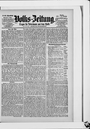 Volks-Zeitung vom 01.03.1899