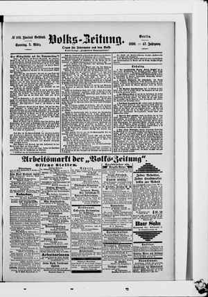 Volks-Zeitung vom 05.03.1899